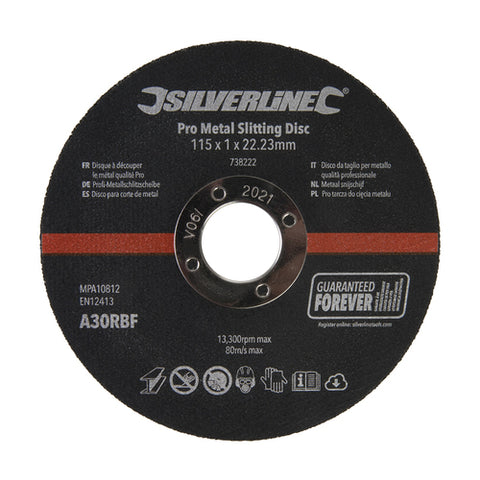 Silverline-Pro Metal Slitting Disc 10pk