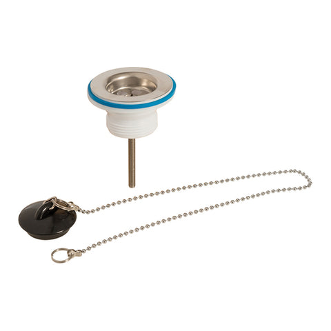 Plumbob-Strainer Waste with Plug & Chain