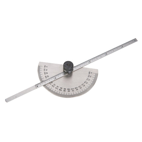 Silverline-Protractor with Depth Gauge Scale