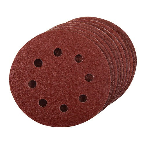 Silverline-Hook & Loop Discs Punched 115mm 10pk