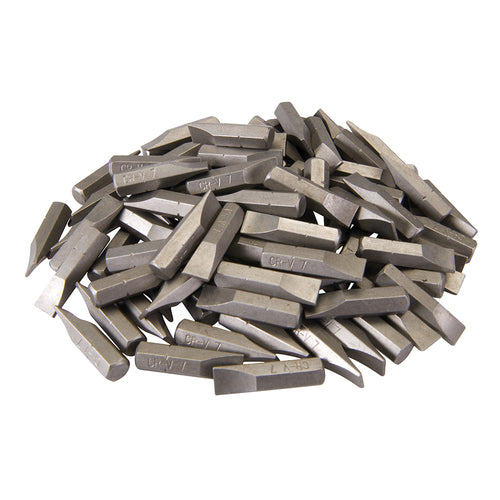 Silverline-Slotted Cr-V Screwdriver Bits 100pk