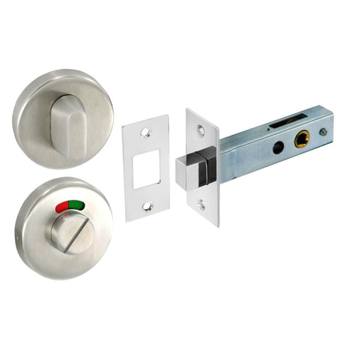 Securit-Satin Stainless Steel Thumbturn with Deadbolt (1 Set)