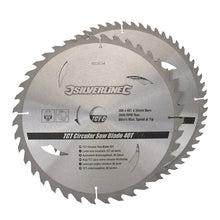 Silverline-TCT Circular Saw Blades 40, 60T 2pk