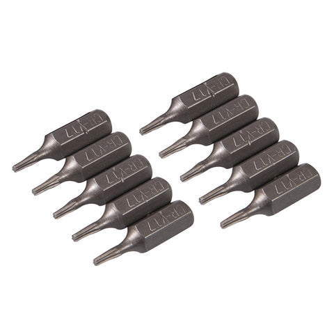 Silverline-T7 Cr-V Screwdriver Bits 10pk
