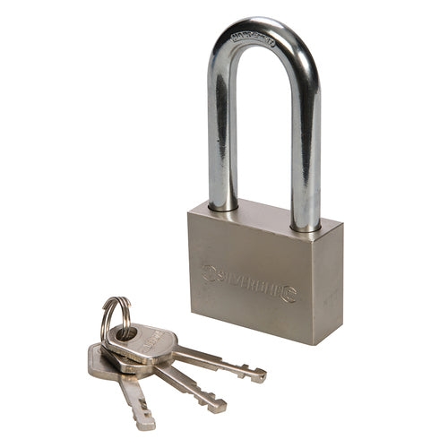 Silverline-Steel Padlock Long Shackle