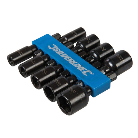 Silverline-Magnetic Nut Driver Set 9pce