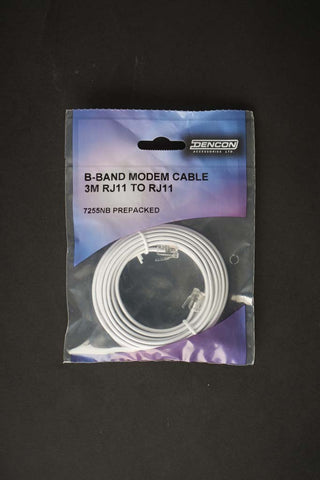 Dencon-Broadband Modem Lead 3m RJ11/RJ11