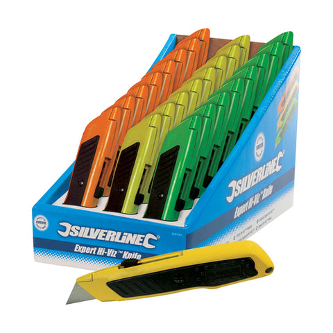 Silverline-Expert Hi-Vis Knife Display Box 24pce