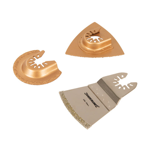 Silverline-Multi-Tool Tiling Blade Set 3pce
