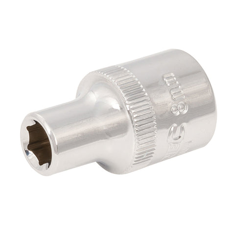 Silverline-Socket 1/2" Drive 6pt Metric