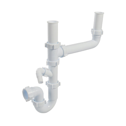 Plumbob-Double-Bowl Sink Trap Kit