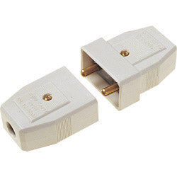 Dencon-5A, 2 Pin Nylon Connector, White