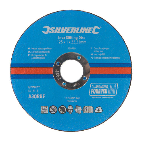 Silverline-Inox Slitting Discs 10pk