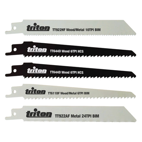 Triton-Recip Saw Blade Set 5pce