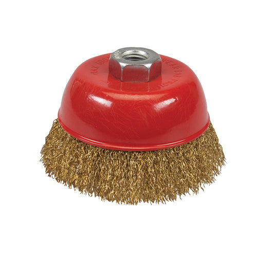 Silverline-Brassed Steel Crimp Cup