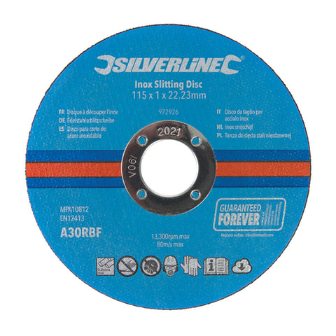 Silverline-Inox Slitting Discs 10pk