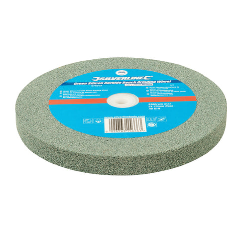 Silverline-Green Silicon Carbide Bench Grinding Wheel