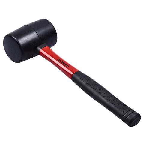 AMTECH-16oz Black Rubber Mallet - Fibreglass Shaft