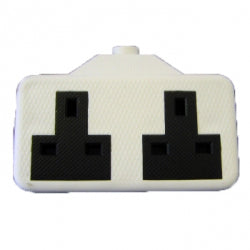 Dencon-Rubber 2 Gang Extension Socket