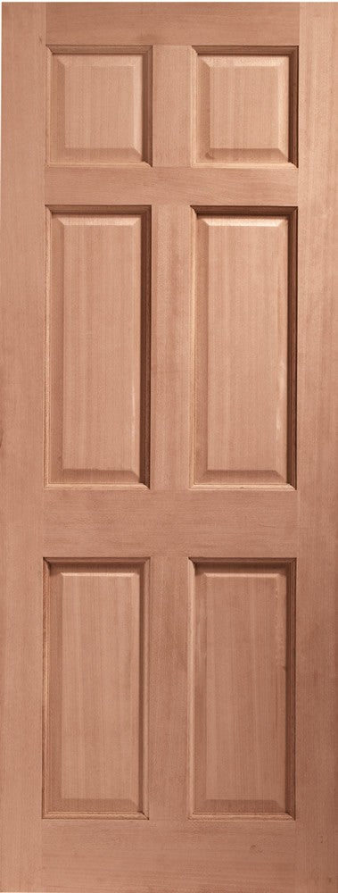 Colonial 6 Panel External Hardwood Door (Dowelled) - sidtelfers diy & timber