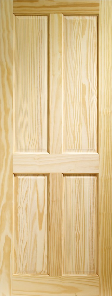 Victorian 4 Panel Internal Clear Pine Door -1981 x 533 x 35mm (21") (2 Panel)
