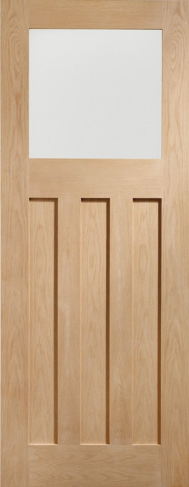 DX Pre-Finished Internal Oak Door with Obscure Glass-1981 x 762 x 35mm (30")