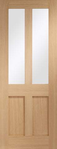 Malton Shaker Internal Oak Door with Clear Glass -1981 x 762 x 35mm (30")