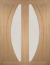 Salerno Internal Oak Pre-Finished Door with Clear Glass-1981 x 610 x 35mm (24