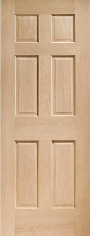 Colonial 6 Panel Internal Oak Fire Door -1981 x 762 x 44mm (30")