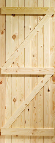 Ledged & Braced External Pine Gate or Shed Door