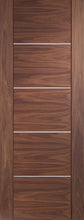 Portici Pre-finished Internal Walnut Fire Door-1981 x 686 x 44mm (27