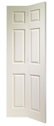 Colonist 6 Panel Bi-Fold Internal White Moulded Door - sidtelfers diy & timber