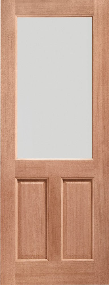 2XG Double Glazed External Hardwood Door (Dowelled) Clear Glass - sidtelfers diy & timber