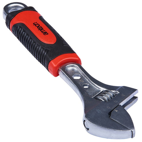 AMTECH-8'' Adjustable Wrench Injected Grip