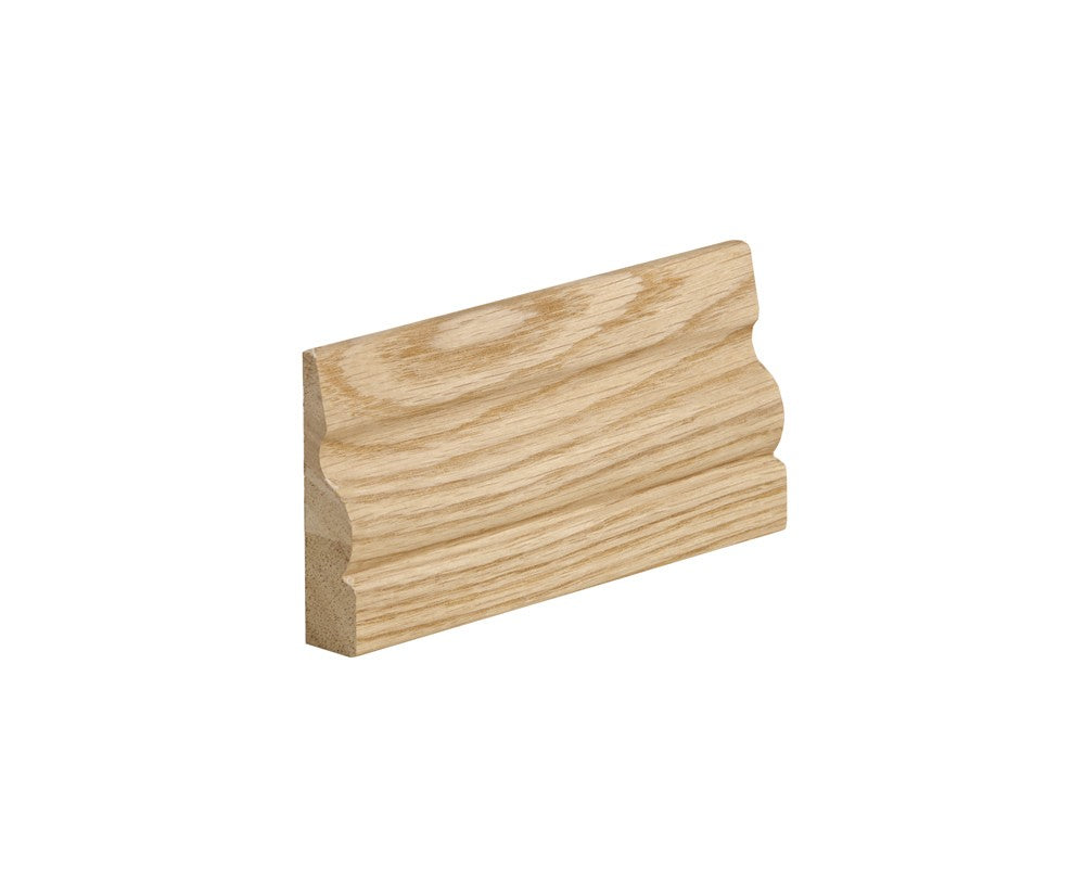 Ogee Pre-Finished Int Oak Skirting Set Ogee Profile 5x3m-3000 x 146 x 18mm