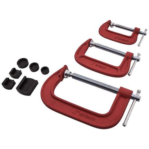 AMTECH-3pc G Clamp Set