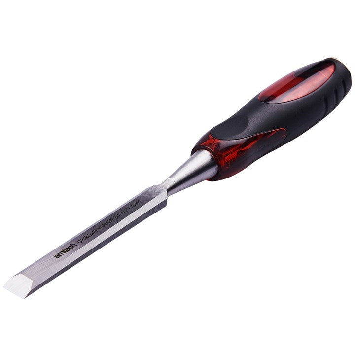 AMTECH-1/2" Wood Chisel With Soft Grip - Cr-V