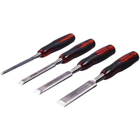 AMTECH-4pc Go Thru Wood Chisel Set - Cr-V
