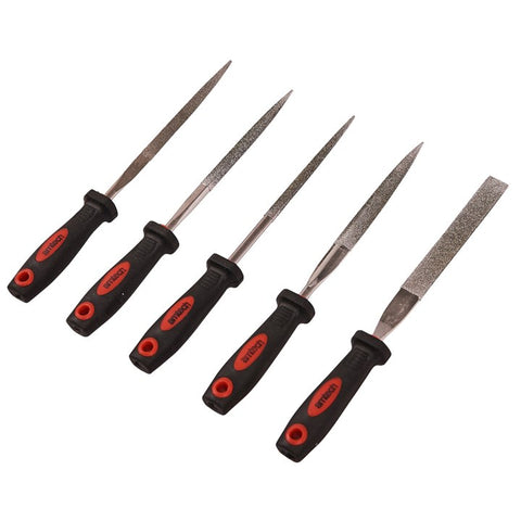 AMTECH-5pc Diamond File Set In Case