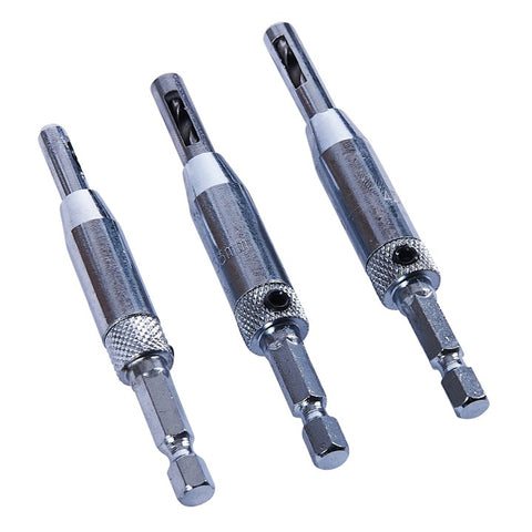 AMTECH-3pc Hinge Drill Set