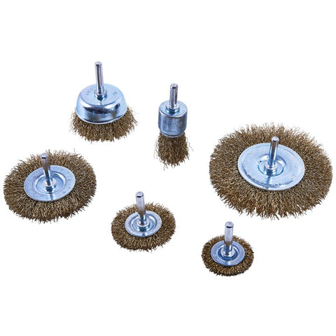 AMTECH-6pc Wire Wheel Brush Set