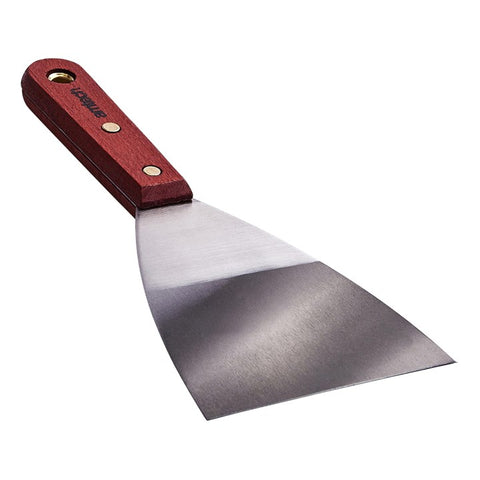 AMTECH-4" Heavy Duty Scraper -  Wooden Handle