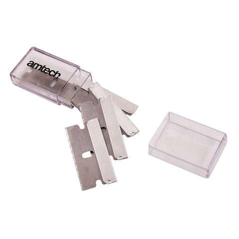 AMTECH-5pc Single Edge Scraper Blade Set