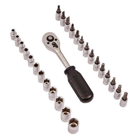 AMTECH-27pc 1/4" Drive Socket And Bit Set