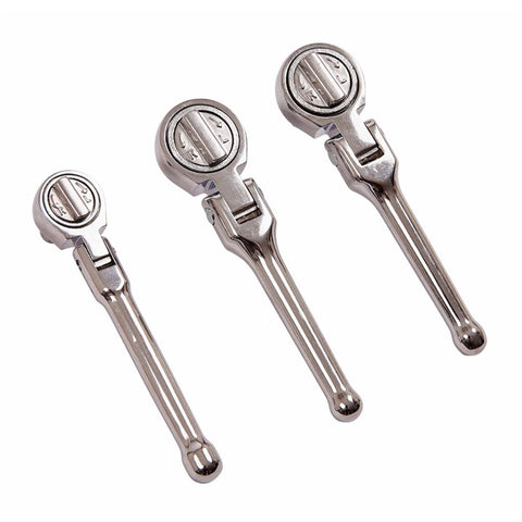 AMTECH-3pc Flexi Stubby Ratchet Set