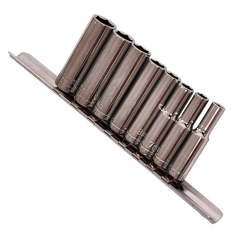 AMTECH-9pc 1/4” Metric Deep Socket Set
