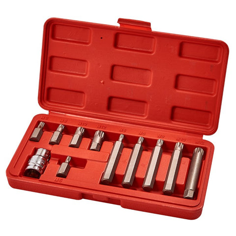AMTECH-11pc Spline Bit & Socket Set