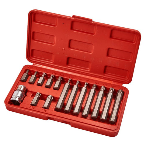 AMTECH-15pc Torque Bit & Socket Set