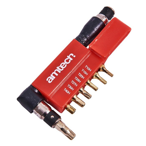AMTECH-9pc Offset Tamperproof Torx Bit Set