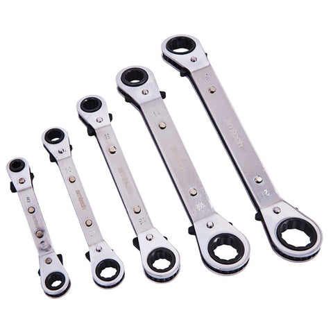AMTECH-5pc Offset Ring Ratchet Spanner Set
